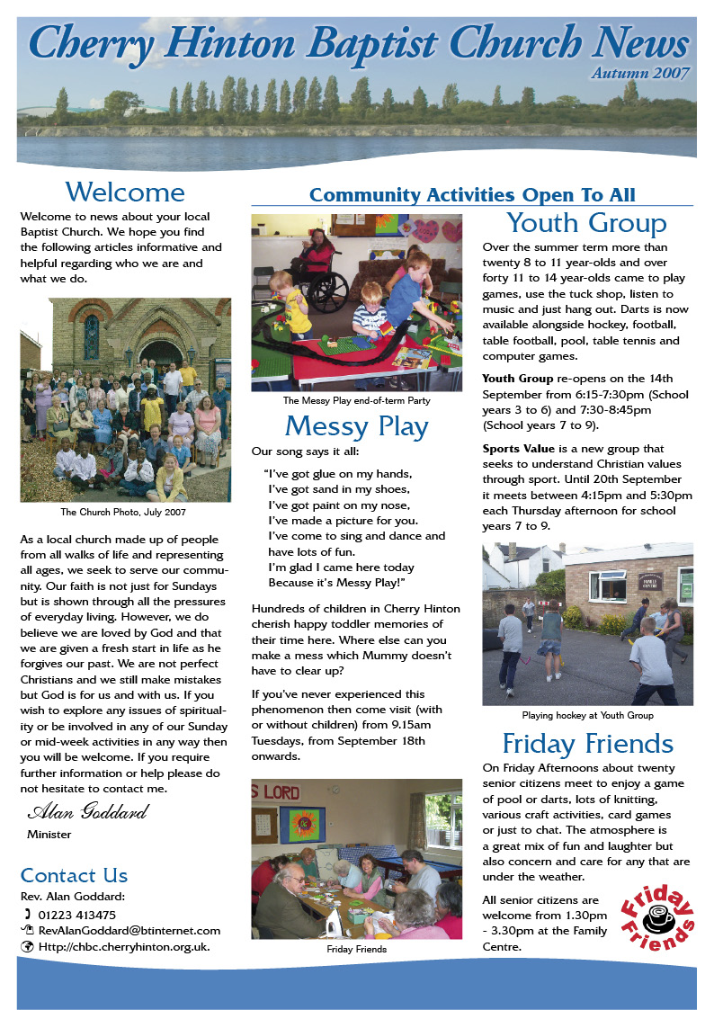 Image of the Cover of Sept 2007 Newsletter